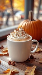 Cozy Pumpkin Spice Latte Perfect for Fall Season