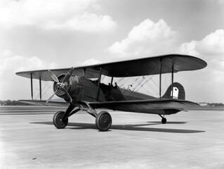 Aviation and pilots in the 1920s and 1930s. AI generative.