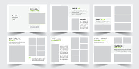 12 Page Interior Brochure Template