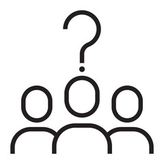 Question Mark line icon.