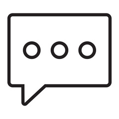 Chat Bubble line icon.