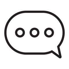 Chat Bubble line icon.
