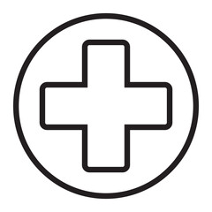 Medical Cross line icon