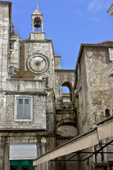 street in the ancient city centre of Split in Croatia