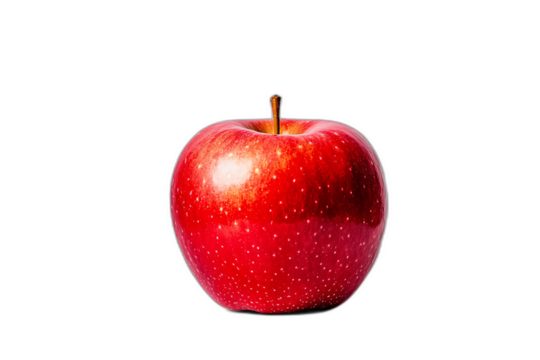 red apple isolated on white