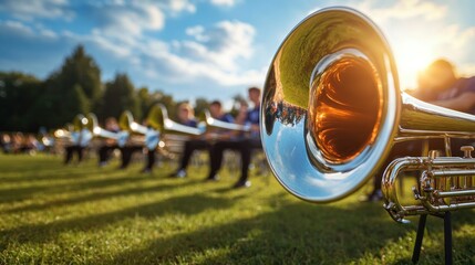 A High School Marching Band Performance