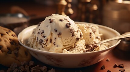 A photo of a cookie dough gelato