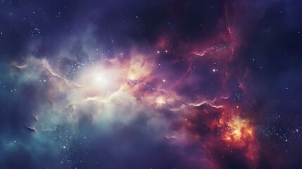 A photo of a cosmic nebula background