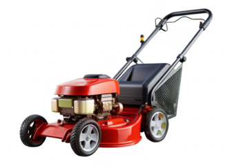  Lawn mover on a transparent background.