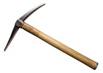 mattock on a transparent background.