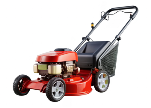 Lawn mover on a transparent background.
