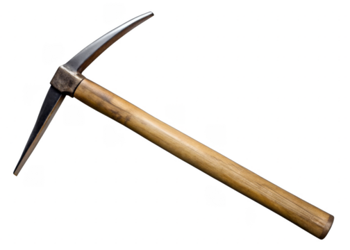 mattock on a transparent background.