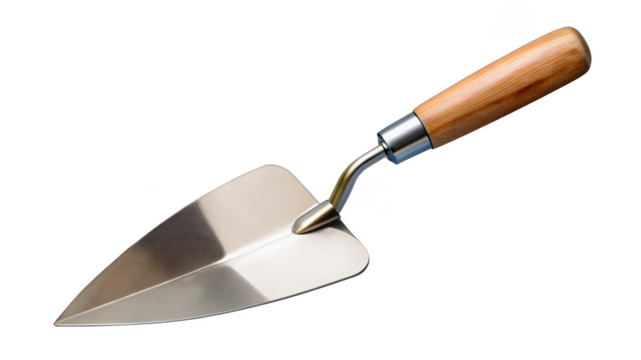 Trowel on a transparent background.
