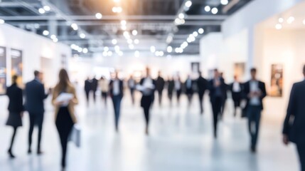 International Business Exhibition, Blurred photo concept