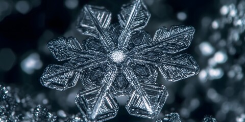 Intricate Snowflake Crystal