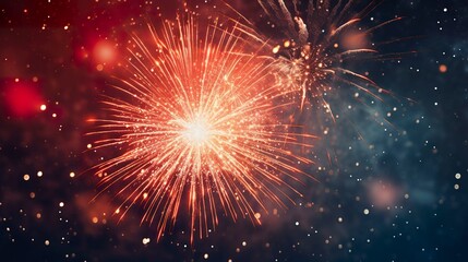 Fototapeta premium A photo of a firework burst with stars