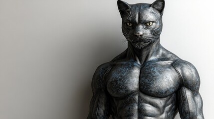 A hybrid creature exudes strength and power in a modern setting