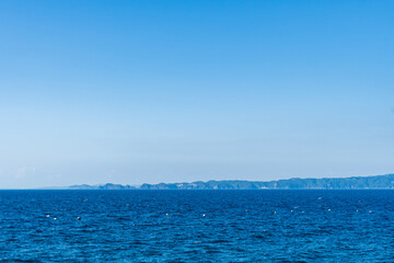 和歌山県の白崎海洋公園からの風景