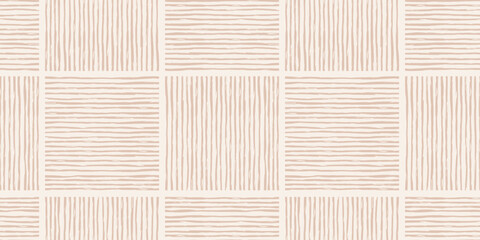 Trendy aesthetic abstract seamless pattern with geometric print. Minimalistic Organic brush stroke, ink texture. Simple design for wallpaper, textile, wrapping, packing, fabric, branding, decoration