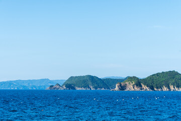 Fototapeta premium 和歌山県の白崎海洋公園からの風景