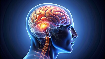 Obraz premium brain+in+head