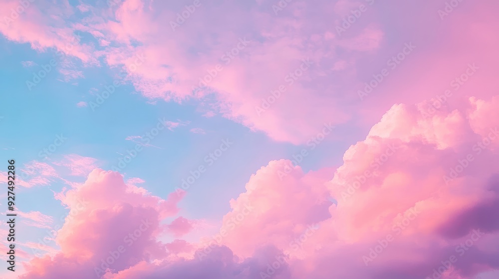 Canvas Prints serene twilight moment with pastel-colored clouds in the sky
