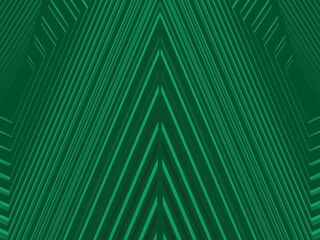 Futuristic green lines abstract background. Geometric green lines form abstract vector background. Green modern background.	