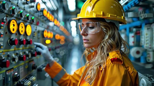 Every day, female electrical engineers and women working in manufacturing check the MDB in the electrical control room.