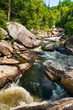 View along the Linville River, North Carolina
