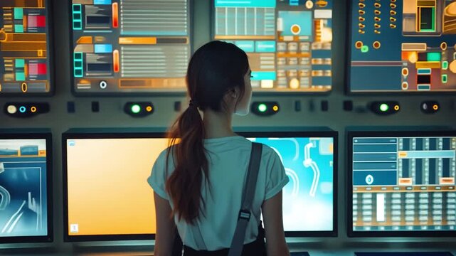 Every day, female electrical engineers and women working in manufacturing check the MDB in the electrical control room.