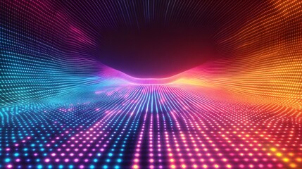 Obraz premium Abstract Neon Lights Background - Futuristic Design