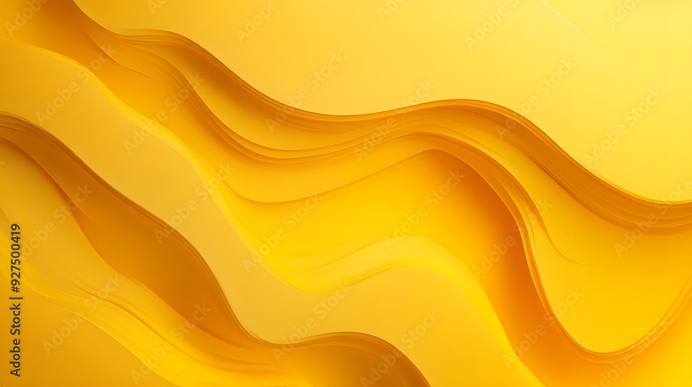 Aufkleber abstract yellow wave pattern