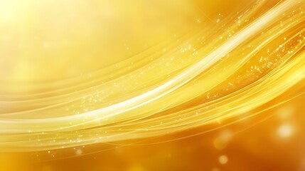 Abstract Gold and White Swirling Background