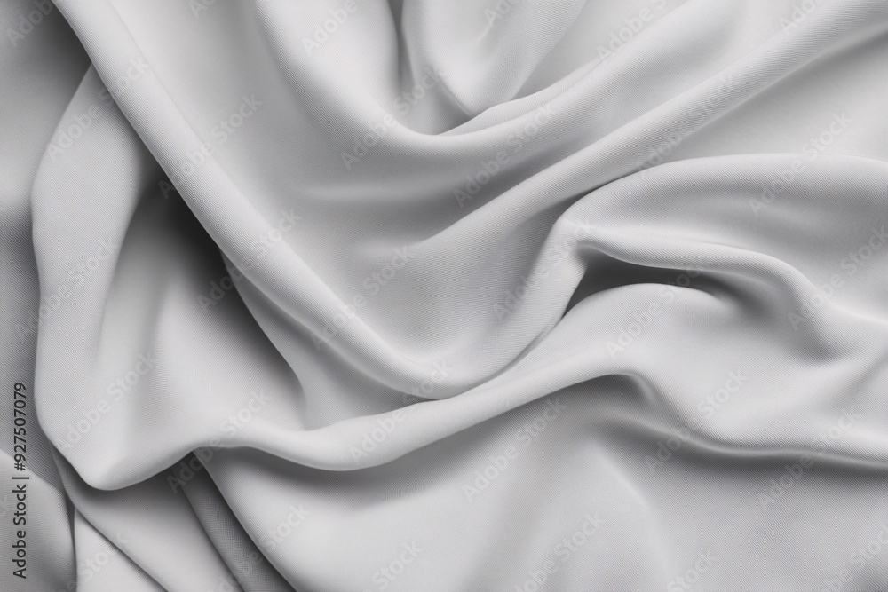 Aufkleber a white fabric with a pattern that looks like a wave