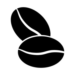 Obraz premium Coffe Bean Icon, Simple Icon Vector Design, best used for presentation, application, web and banner