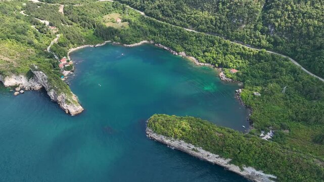 Beautiful landscape of Gideros Bay - Cide, Kastamonu, Turkey