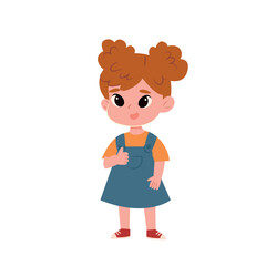 little girl. little red-haired girl 