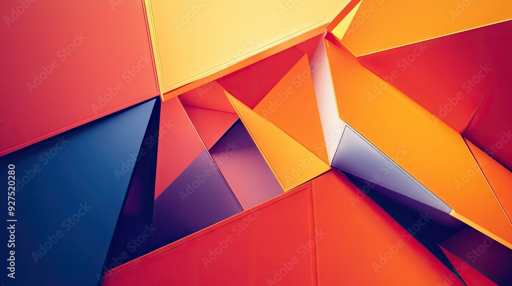Poster bold abstract background with striking contrasts and sharp angles. suitable for high-impact visual c