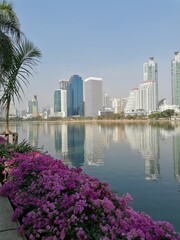 Fototapeta premium Benchakitti park, Bangkok Thailand