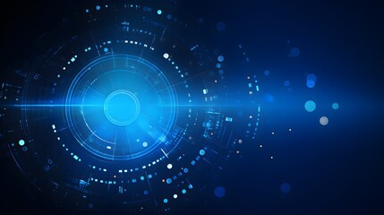 Obraz premium blue Abstract technology background circles digital hi-tech technology design background. concept innovation. vector illustration