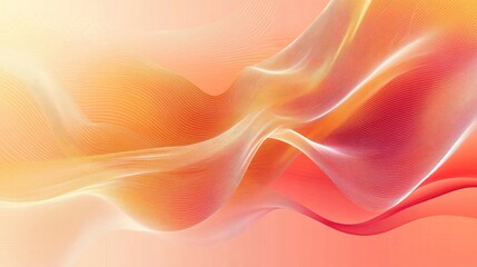Bright light orange vector backdrop with flowing bent lines and gradient hues. Great for fresh, contemporary designs for ads, posters, and banners.