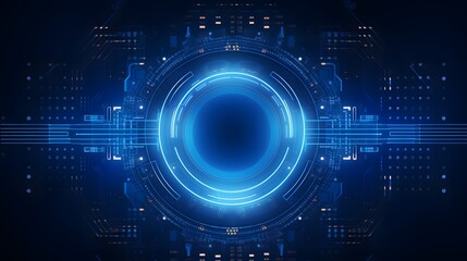 blue Abstract technology background circles digital hi-tech technology design background. concept innovation. vector illustration