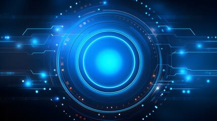 blue Abstract technology background circles digital hi-tech technology design background. concept innovation. vector illustration