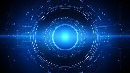 Fototapeta premium blue Abstract technology background circles digital hi-tech technology design background. concept innovation. vector illustration
