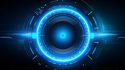 Fototapeta premium blue Abstract technology background circles digital hi-tech technology design background. concept innovation. vector illustration