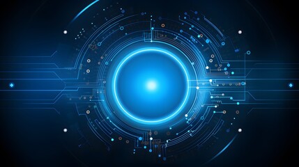 blue Abstract technology background circles digital hi-tech technology design background. concept innovation. vector illustration