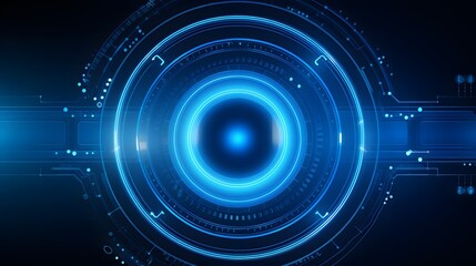 Fototapeta premium blue Abstract technology background circles digital hi-tech technology design background. concept innovation. vector illustration