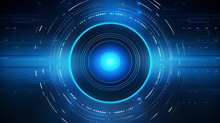 blue Abstract technology background circles digital hi-tech technology design background. concept innovation. vector illustration