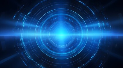 Obraz premium blue Abstract technology background circles digital hi-tech technology design background. concept innovation. vector illustration