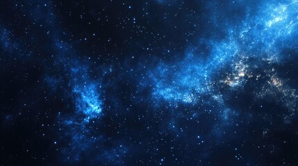 Fototapeta premium Elegant starry sky with the Milky Way nebula, creating a dreamy and enchanting backdrop for Tanabata or other night sky themes. Ideal for cosmic and celestial designs.